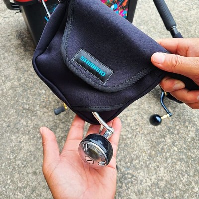 SHIMANO(シマノ)リールガード スピニングリール用(ハンドル付き